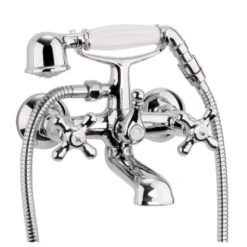 AquaSu Zweigriff-Wannenarmatur Athenas Wanne Mit Brausegarnitur