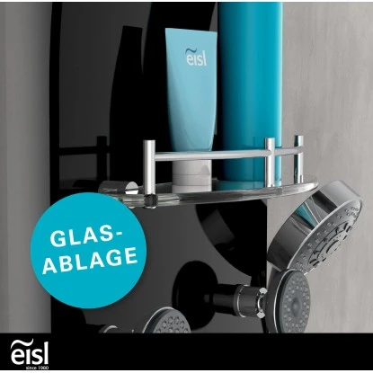 Eisl Duschpaneel Karibik 3 In 1 Mit Regendusche Sechs Massagedüsen Schwarz – Bild 10
