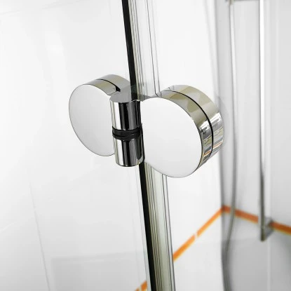 Breuer Eckeinstieg DrehfalttürElana Komfort Chrom Klarglas 80 X 80 Cm – Bild 4