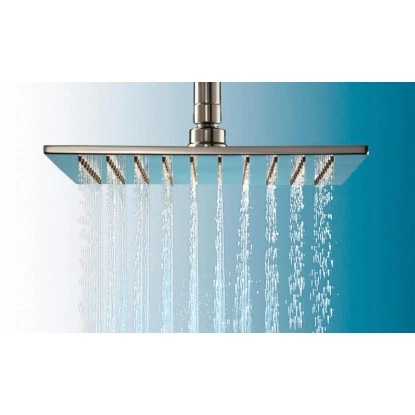 Schulte Kopfbrause Extra-flach Messing Verchromt 30 Cm X 30 Cm – Bild 2