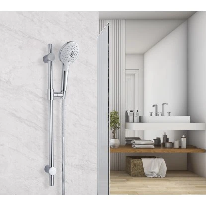 Aurlane Handbrause-Set Silver Paradise Chrom – Bild 2