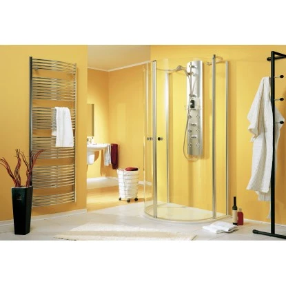 Schulte Garant Halbkreis-Dusche 96 Cm X 82 Cm Echtglas – Bild 2