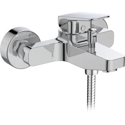 Ideal Standard Badearmatur Ceraplan Chrom Aufputz Mit Handbrause-Set – Bild 2