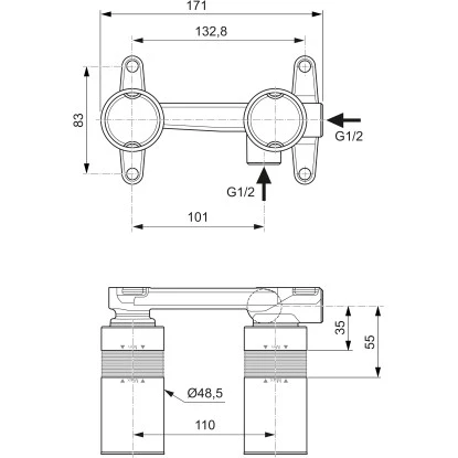 Ideal Standard Unterputz-Bausatz 1 – Bild 2