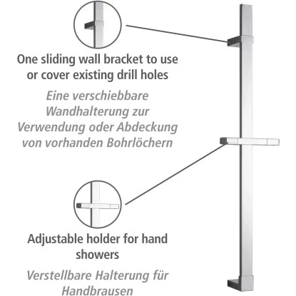 Wenko Duschstange Design Chrom 68 Cm – Bild 2