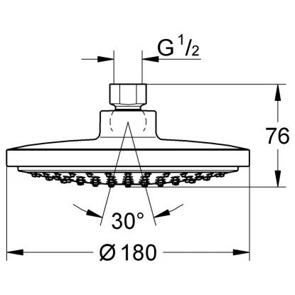 Grohe Kopfbrause Euphoria Cosmopolitan 180 – Bild 2