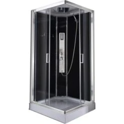 Sanotechnik Komplettduschkabine Trend 2 Chrom-Optik 210 Cm X 90 Cm