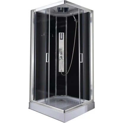 Sanotechnik Komplettduschkabine Trend 2 Chrom-Optik 210 Cm X 90 Cm