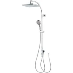 Breuer Duscharmatur Aquamaxx 320 Für Separate Armatur Eckige Kopfbrause